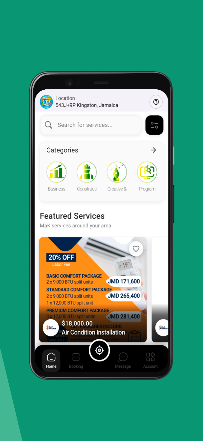 Screenshot of Masters Konnect (MaK)