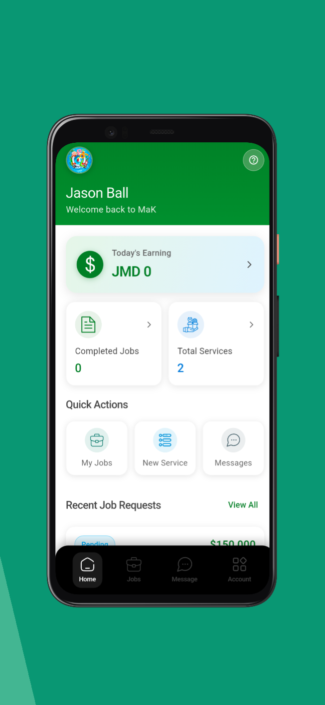 Screenshot of Masters Konnect (MaK)